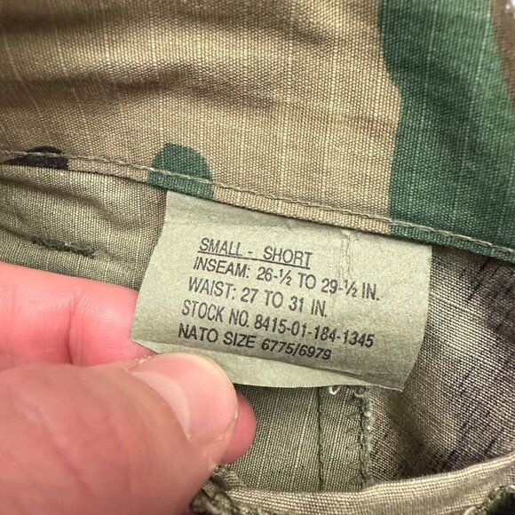 Trousers Hot Weather Woodland Camouflage Pattern Combat Pants Small Short - Picture 6 of 10